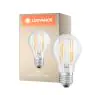 Ledvance Classic LED E27 Pære filament klar 7.5W 1055lm - 827 ekstra varm hvit | dimbar - erstatter 75W