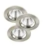 Fordelspakning 3x Nordlux Spot Fremont Metall Grå 4.5W 345lm 36D - 827 Ekstra Varm Hvit | 85mm - IP23- Dimbar