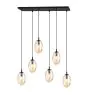 Emibig Pendel Lampe Astral Stål Svart | Egnet for 6x E14 - Max 10W