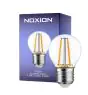 Noxion Lucent Lustre LED E27 Ball filament klar 2.5W 250lm - 827 ekstra varm hvit - erstatter 25W