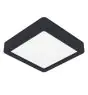 Eglo Taklampe Fueva 6 Plast Svart 7W 1100lm - 827-840-865 CCT