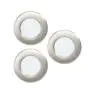 Fordelspakning 3x Eglo Innfelt Spot Fueva 6 Plast Sateng Nikkel 11.1W 1350lm - 827-840-865 CCT