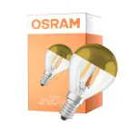 Osram Classic LED E14 Ball Filament Klar 4W 380lm - 827 Ekstra Varm Hvit | Erstatter 34W