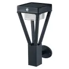 Ledvance LED Veggbelysning Udendørs Endura Stil Svart 6W 550lm - 830 Varm Hvit | IP44 - Bevegelses- og Lyssensor