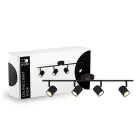 D'Lite Taklampe Trop Sandete Svart| Egnet Til 4x GU10