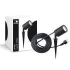 D'Lite Pigg Lys Fuse Strømkabel Svart | IP65 - Egnet for 1x GU10 | incl. cable 2 Meter