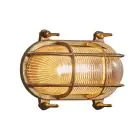 Nordlux Helford Veggbelysning Glass Messing | IP64 - Egnet for E27