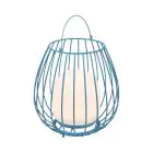 Nordlux Bordlampe Jim To-Go Portable Batteri Blå 3W 300lm - 827 Ekstra Varm Hvit | 3-Trinn Dimbar 