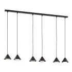 Emibig Pendel Lampe Elit Stål Svart | Egnet for 6x GX53 - Max 12W