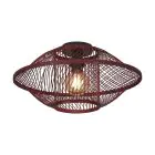Good&Mojo Taklampe Maui Bambus Burgundy S | Egnet for 1x E27 