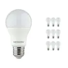 Fordelspakning 10x Noxion Lucent Classic LED E27 Pære matt 8.5W 806lm - 827 ekstra varm hvit | dimbar - erstatter 60W