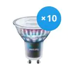 Fordelspakning 10x Philips MASTER LED Spot ExpertColor GU10 PAR16 3.9W 280lm 25D - 930 varm hvit | beste fargegjengivelse - dimbar - erstatter 35W