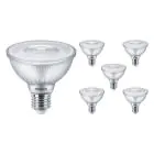 Fordelspakning 6x Philips Master Value LED Pære Reflektor E27 PAR30 9.5W 820lm 25D - 940 kald hvit | beste fargegjengivelse - dimbar - erstatter 75W