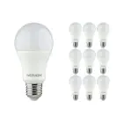 Fordelspakning 10x Noxion Lucent Classic LED E27 Pære matt 9.5W 1055lm - 827 ekstra varm hvit | erstatter 75W