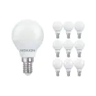 Fordelspakning 10x Noxion Lucent Lustre LED E14 Ball matt 4.5W 470lm - 827 ekstra varm hvit | erstatter 40W