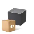 Fordelspakning 4x D'Lite Veggbelysning Elingen Solar Svart Up & Down - 830 Varm Hvit | IP54