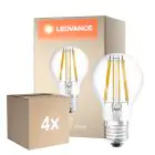 Fordelspakning 4x Ledvance Classic LED E27 Pære filament klar 11W 1521lm - 827 ekstra varm hvit | dimbar - erstatter 100W