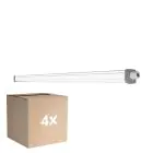 Fordelspakning 4x Ledvance LED Lyslister Vanntett Fuktighetstett Slimvalue 36W 4000lm - 865 Daglys | 120cm 