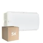 Fordelspakning 5x Philips LED Sikkerhet Ledinaire WL055V Hvit 6W 600lm - 830 Varm Hvit | 374x150mm - IP65
