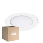 Fordelspakning 4x Noxion LED Downlight Slim V2.0 12W 1200lm 120D - 830 Varm Hvit | 170mm - Utskjæring 150mm - IP44 