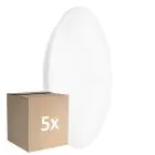 Fordelspakning 5x Ledvance LED vegg - taklampe Surface CIRCULAR 500 PS Stål Hvit 42W 3500lm - 840 kald hvit | IP44