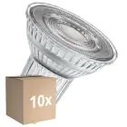 Fordelspakning 10x Ledvance LED Spot GU10 PAR16 6.1W 575lm 60D - 927 Ekstra Varm Hvit | Beste Fargegjengivelse - Dimbar - Erstatter 80W