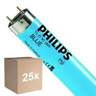 Fordelspakning 25x Philips MASTER TL-D 18W - Blå | 60cm