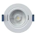 EcoDim Innfelt Spot Hvit 6W 450lm 60D 827- 860 Innstillbar Hvit | RGB - 85mm - Utskjæring 75mm - IP54 - Zigbee Dimbar