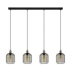 Eglo Pendel Lampe Chisle Stål Svart | IP20 - Egnet for 4x E27 