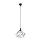 Eglo Pendel Lampe Tarbes Svart | IP20 - Egnet for 1x E27 