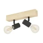Eglo Taklampe Townshend 3 Tre Stål Svart | IP20 - Egnet for 2x E27 