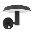 Eglo Veggbelysning Dreoli Solar Svart 8W 970lm - 830 Varm Hvit | IP65 - Bevegelsessensor