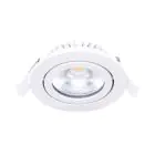 Noxion LED Vippbar Slim Spot Hvit Runde 6W 520lm 60D - 927 Ekstra Varm Hvit | 85mm - IP54 - Dimbar - Beste Fargegjengivelse